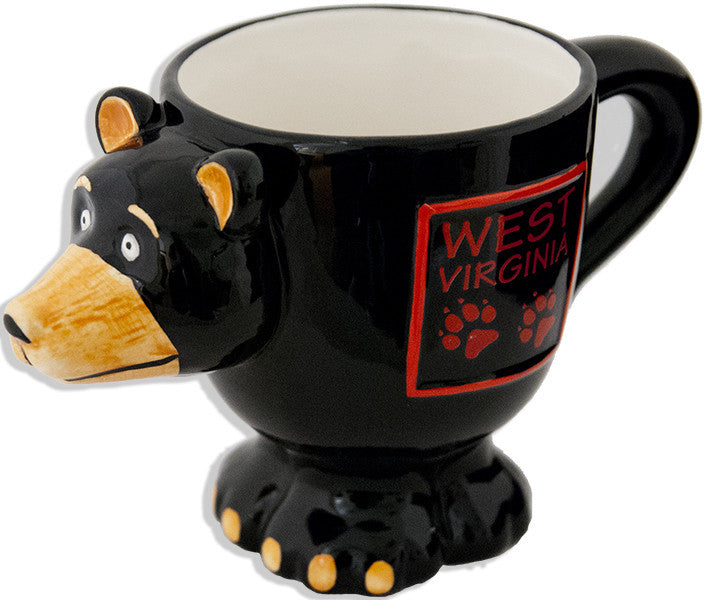 Coffee Mug Black Bear Shape West Virginia