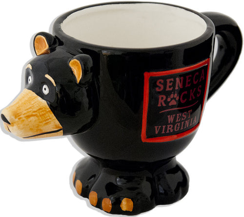Coffee Mug Black Bear Shape Seneca Rocks