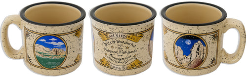 Campfire Mug Tan Seneca Rocks WV