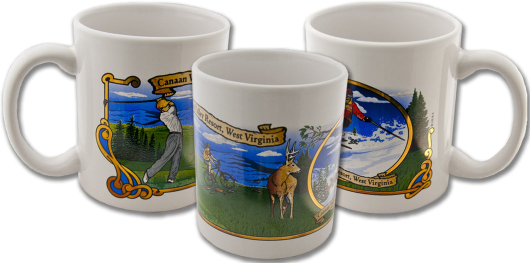 Coffee Mug White Wrap Canaan Valley Resort
