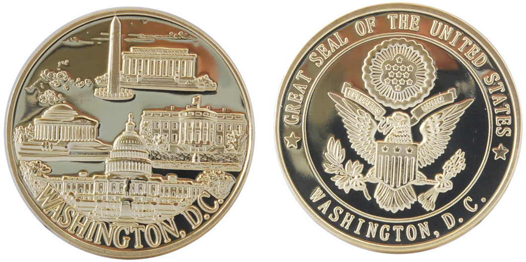 Gold Coin Washington DC Panorama