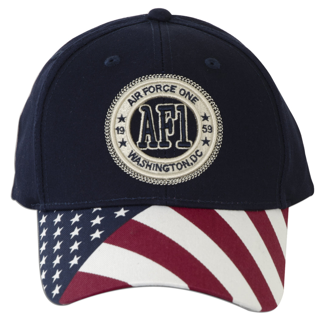 CPAN03 Cap / Air Force One AF1 Stamp with US Flag - NAVY
