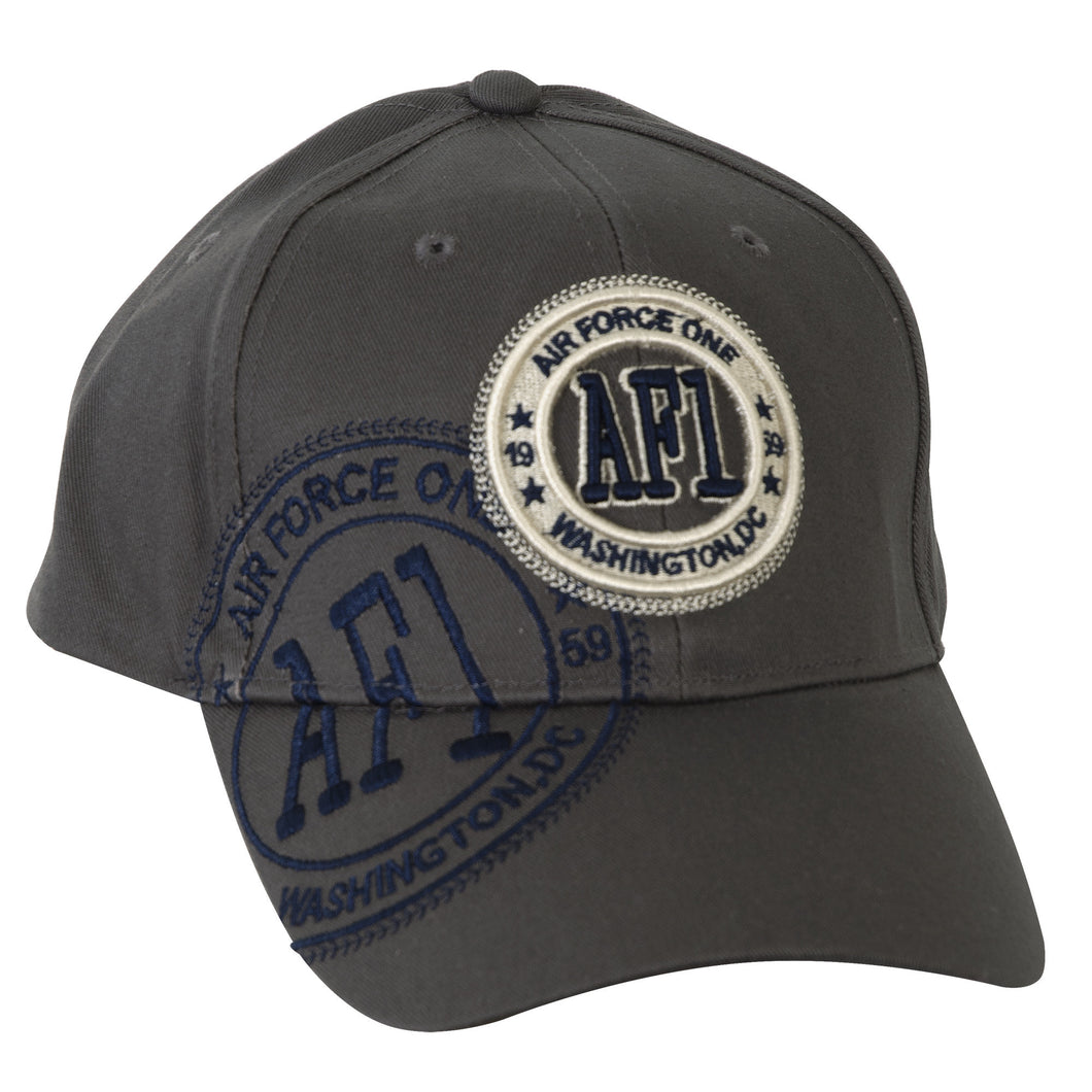CPAN04 Cap / Air Force One AF1 Stamp - GREY w/ Royal