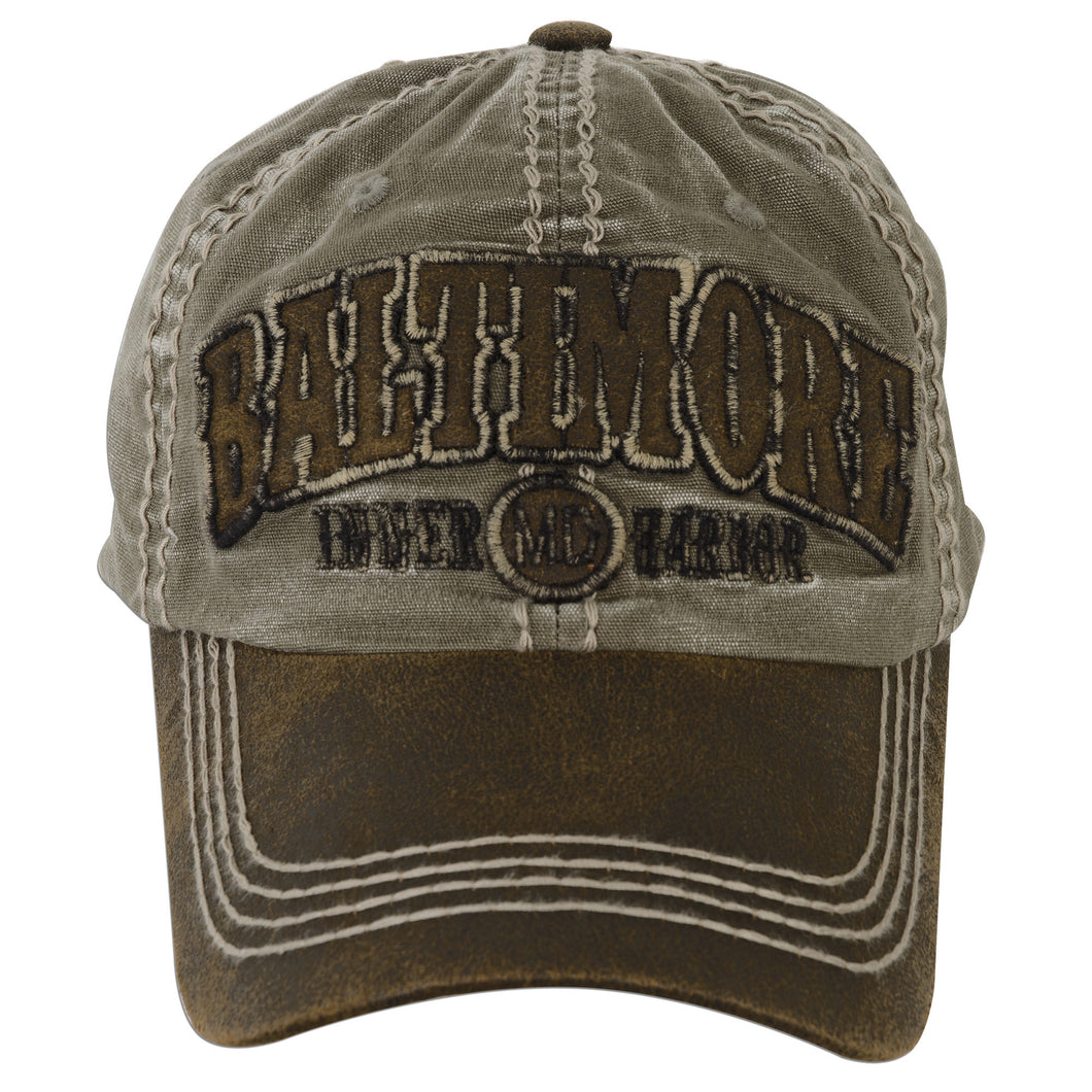 CPBM09-A Cap - Baltimore Inner Harbor KHAKI