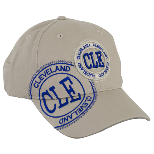 CPCL05 Cap / Cleveland Stamp with CLE - KHAKI w/ Navy