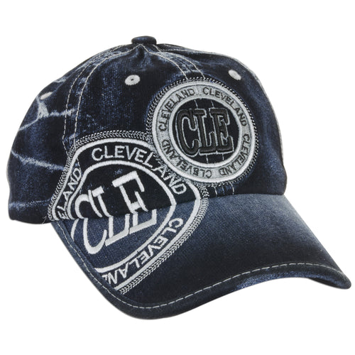 CPCL06 Cap - Cleveland Ohio with CLE Stamp DENIM