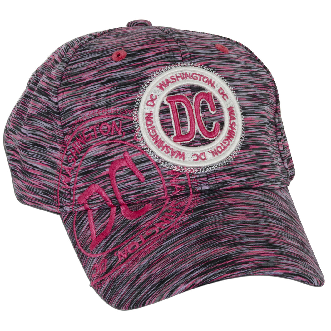 CPDC70-H Workout Cap - DC Stamp Polyester HOT PINK D-4