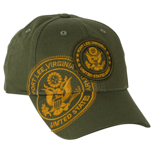 CPFLE01 Robin Ruth Cap - Fort Lee with Eagle Stamp OLIVE