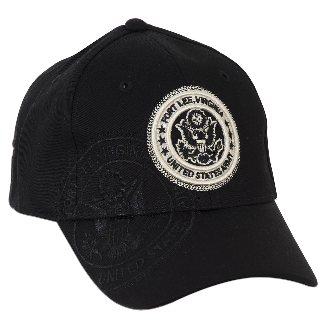 CPFLE02 Robin Ruth Cap - Fort Lee with Eagle Stamp BLACK