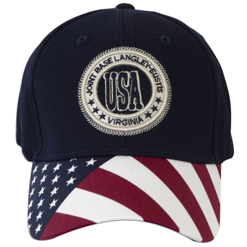 CPLG01 Cap / Langley-Eustis USA Stamp Flag - NAVY