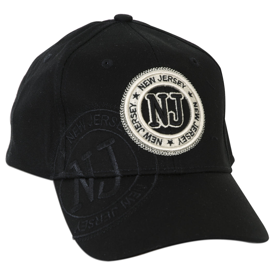 CPNJ03 Cap / New Jersey NJ Stamp - BLACK