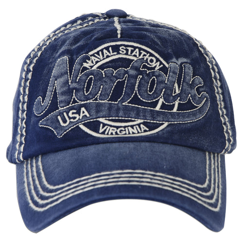 CPNV05 Baseball Cap - Norfolk Swoosh NAVY