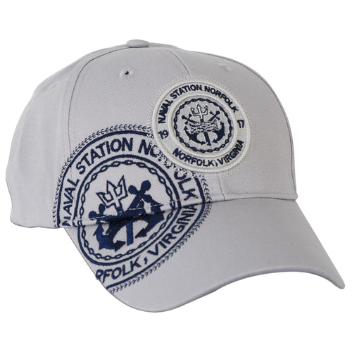 CPNV06 Cap - Naval Station Norfolk Stamp GREY