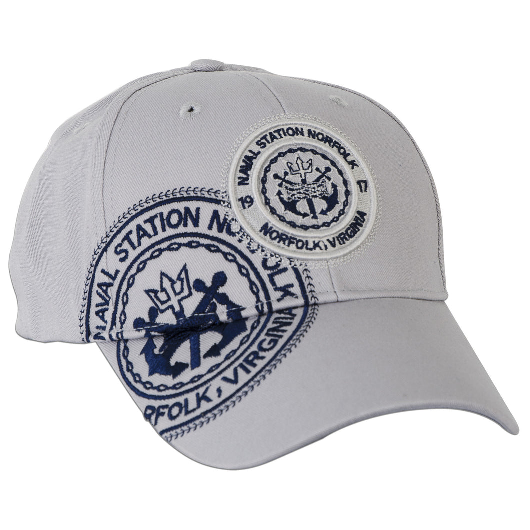 CPNV06 Cap - Naval Station Norfolk Stamp GREY