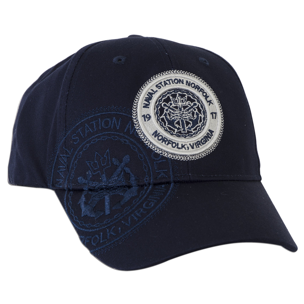 CPNV07 Cap - Naval Station Norfolk Stamp NAVY