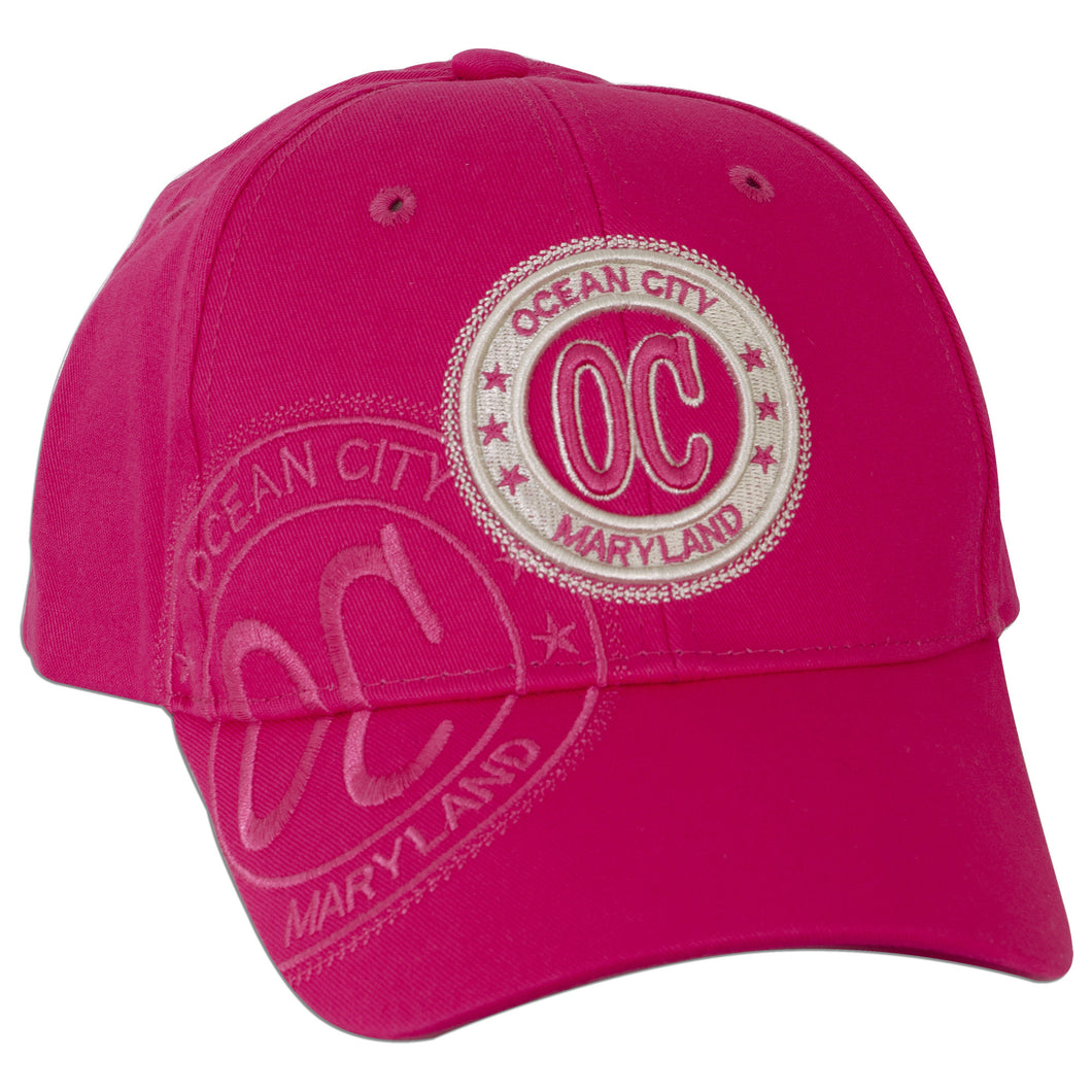 CPOC4 Robin Ruth Stamp Cap - OC Ocean City FUCHSIA