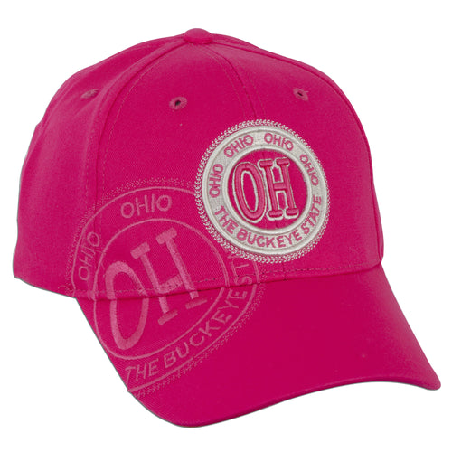 CPOH08 Baseball Cap - Ohio Stamp FUCHSIA