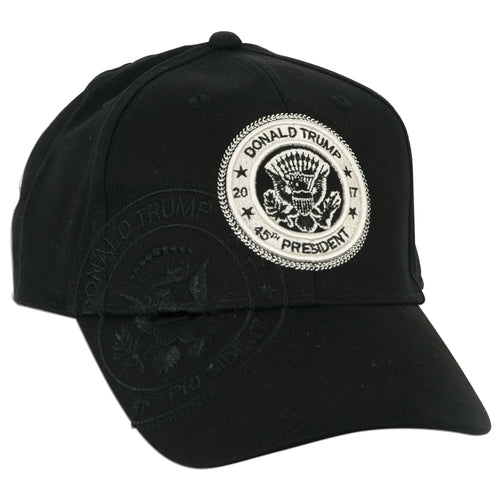 CPUS44 Cap / Donald Trump Stamp - BLACK