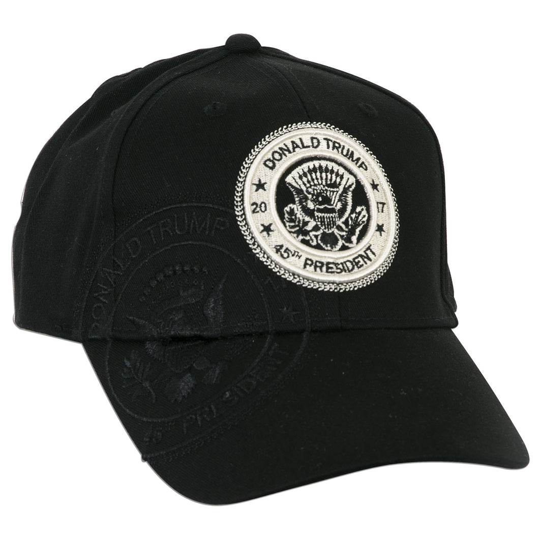 CPUS44 Cap / Donald Trump Stamp - BLACK