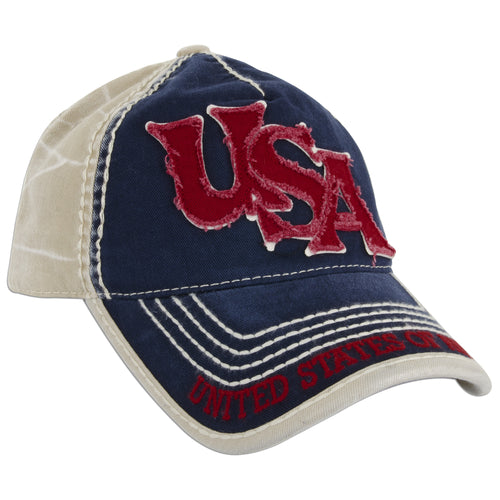 CPUS48 Cap - USA Vintage 76 Navy/Red/Stone
