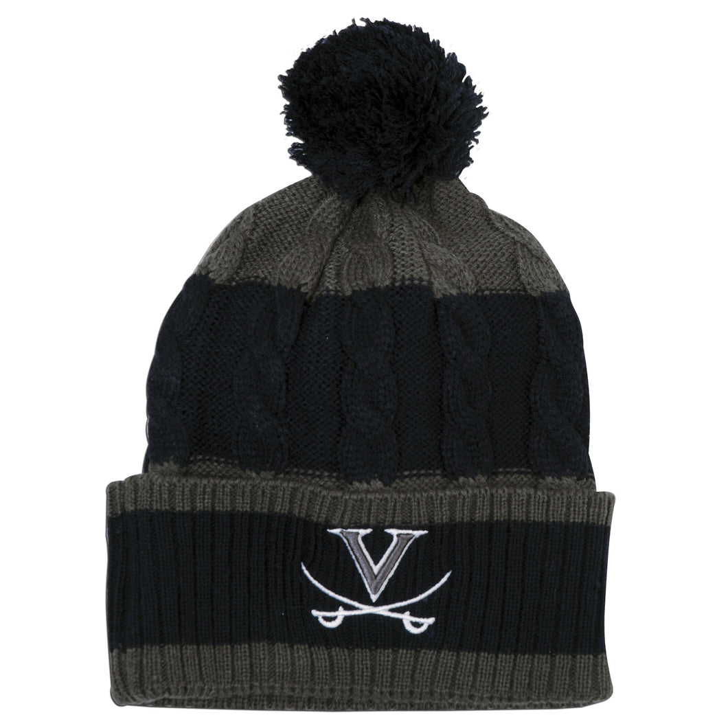 CPUV54 Knit Cuff Cap - Univ of Virginia 2-Tone Wool SLED2