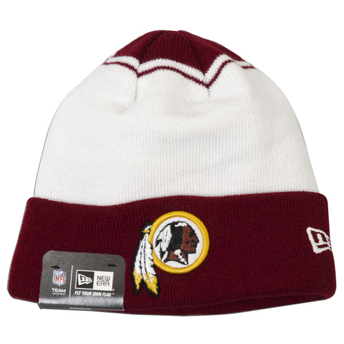 CPWR08 Knit Cap / White-Maroon New Era - Redskins