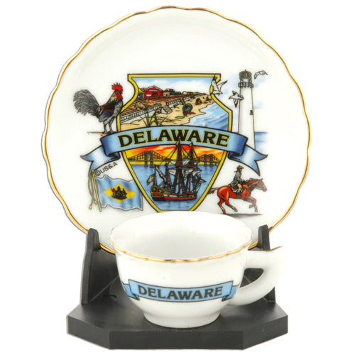 Cup & Saucer Set Boxed Delaware
