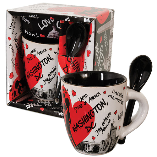 Espresso Cup with Spoon Boxed DC Love