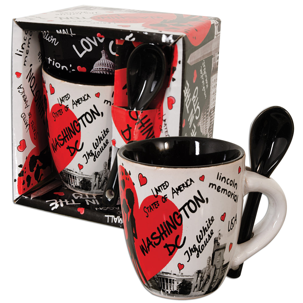 Espresso Cup with Spoon Boxed DC Love