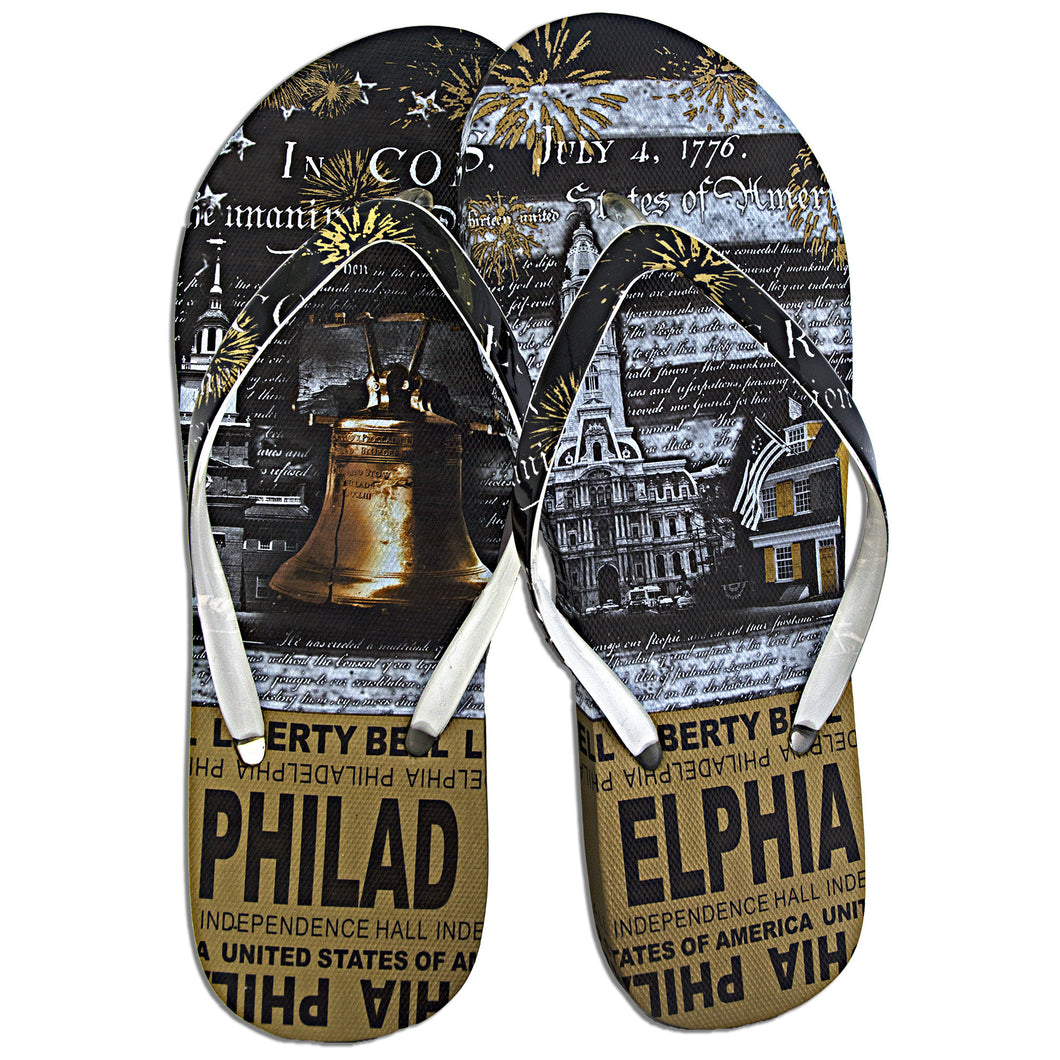 ROBIN RUTH FLIP FLOPS PHILADELPHIA SKYLINE SCENES