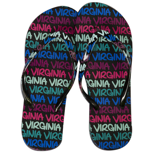FLIP FLOPS VIRGINIA BLACK BLUE PURPLE