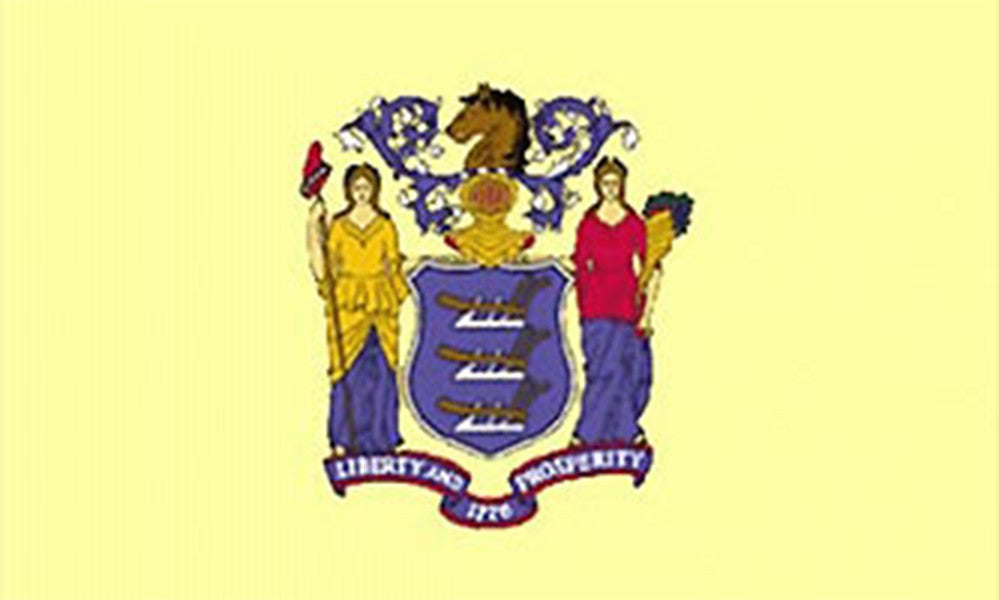 Flag 3 X 5 Large New Jersey
