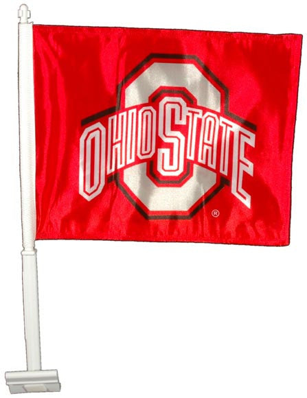 Car Flag Ohio State Buckeyes