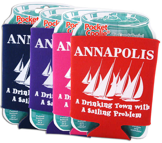 FMAM4 Foam Cooler Annapolis Drinking Town 4 COLORS ASST