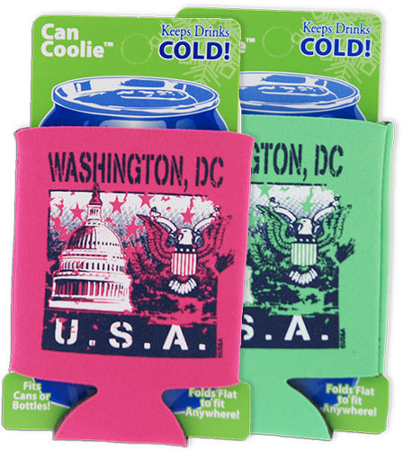 FMDC2 Can Coozie LIME NEON PINK Washington DC
