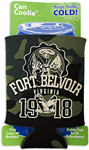 FMFB1 Foam Can Cooler Green Camo Fort Belvoir