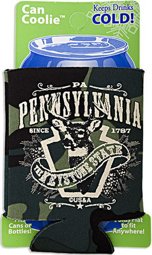 FMPA1 Foam Can Cooler Camo Pennsylvania Deer