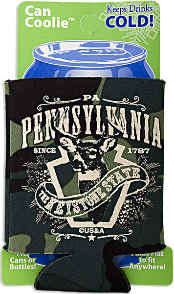 FMPA1 Foam Can Cooler Camo Pennsylvania Deer