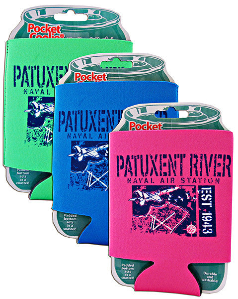 FMPR1 Foam Can Cooler 3 Color Mix Patuxent River NAS
