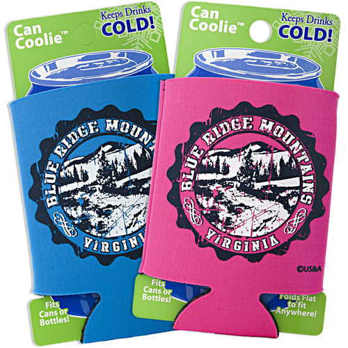 FMVA2 Foam Can Cooler Blue Ridge Mountains VA 2-Colors