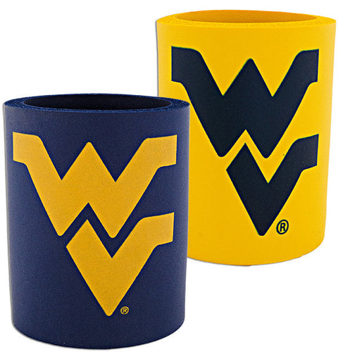 FMWU2 Foam Cooler WVU Logo half Navy half Gold