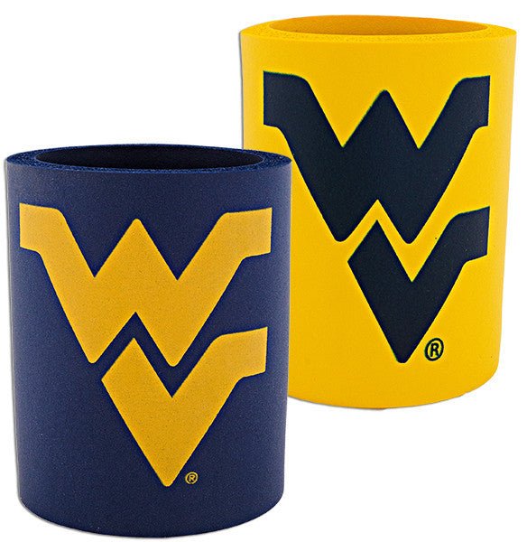 FMWU2 Foam Cooler WVU Logo half Navy half Gold