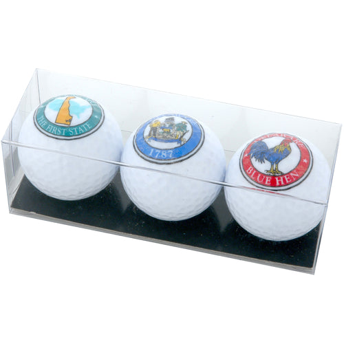 Golf Balls 3-Pack DE Map Crest Blue Hen