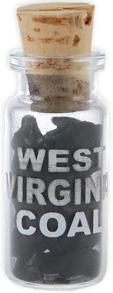 Mini Bottle with Coal - West Virginia