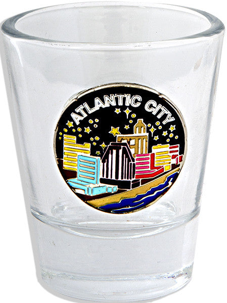 Shot Glass Color Filled Atlantic City