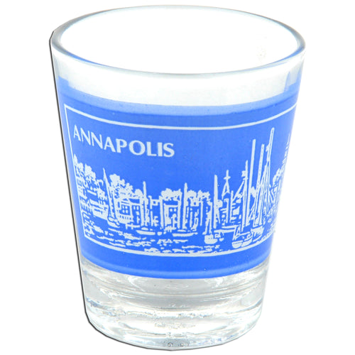 Shot Glass Annapolis Dock Scene