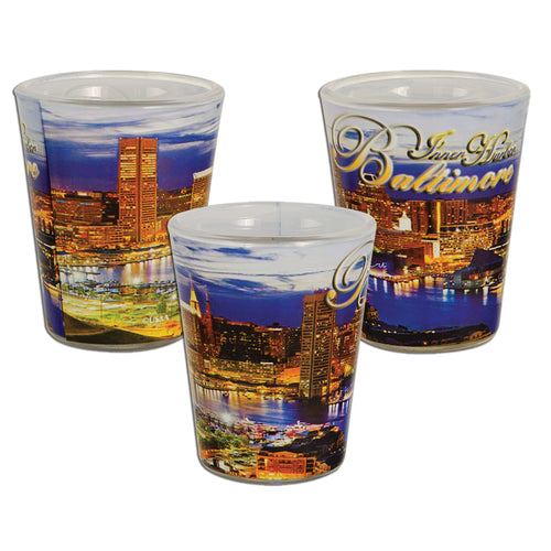 Shot Glass Photo Wrap Baltimore Night
