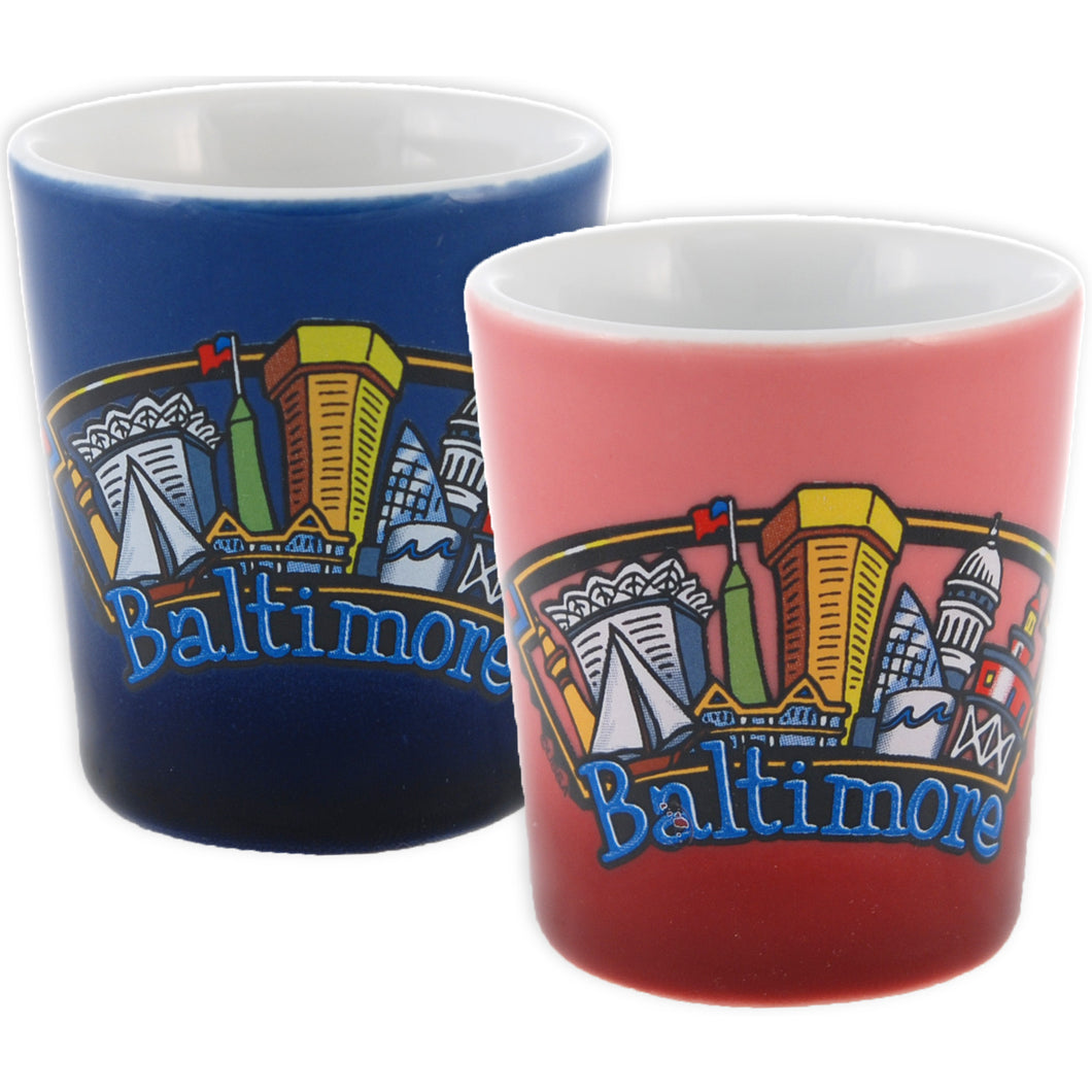 Shot Cup Pastels Baltimore Panorama