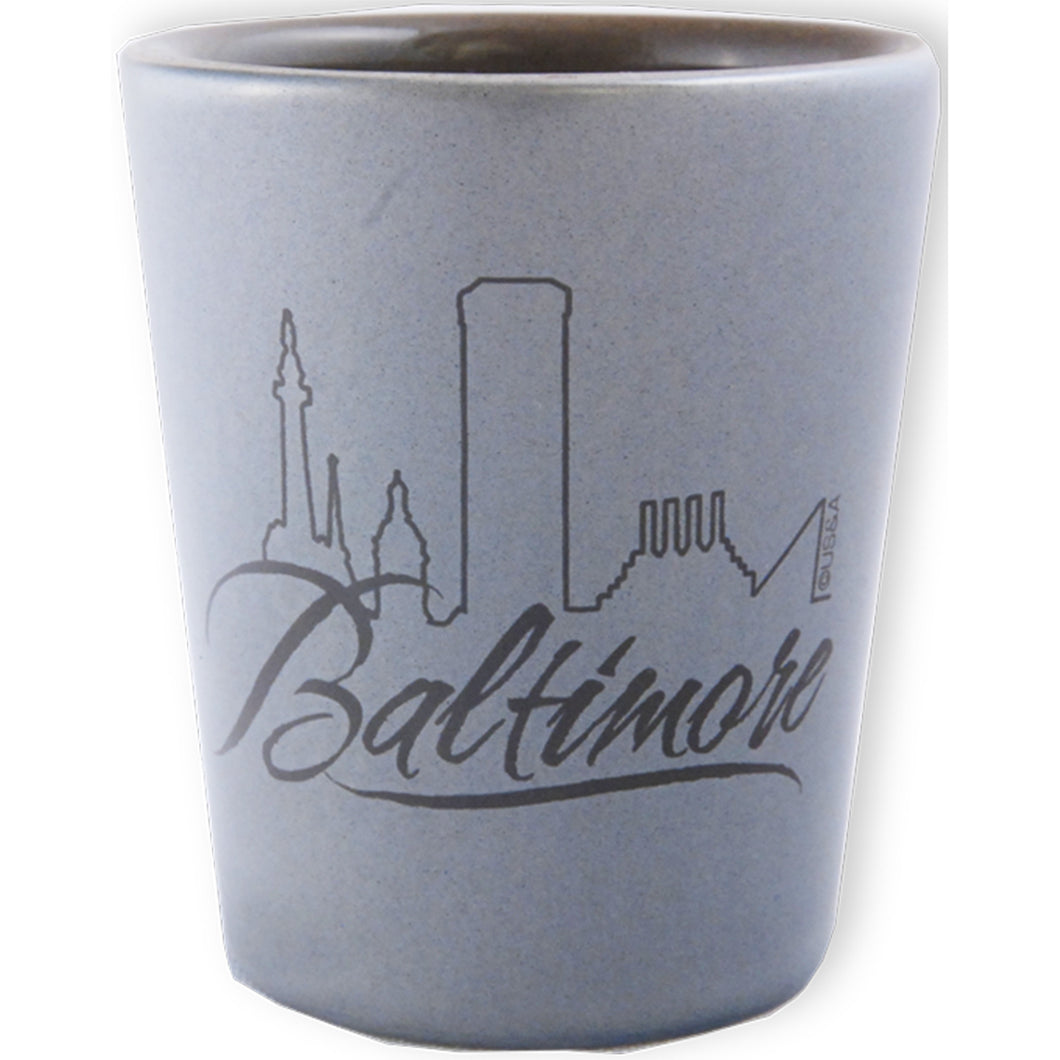 Shot Cup Metallic Silver Baltimore