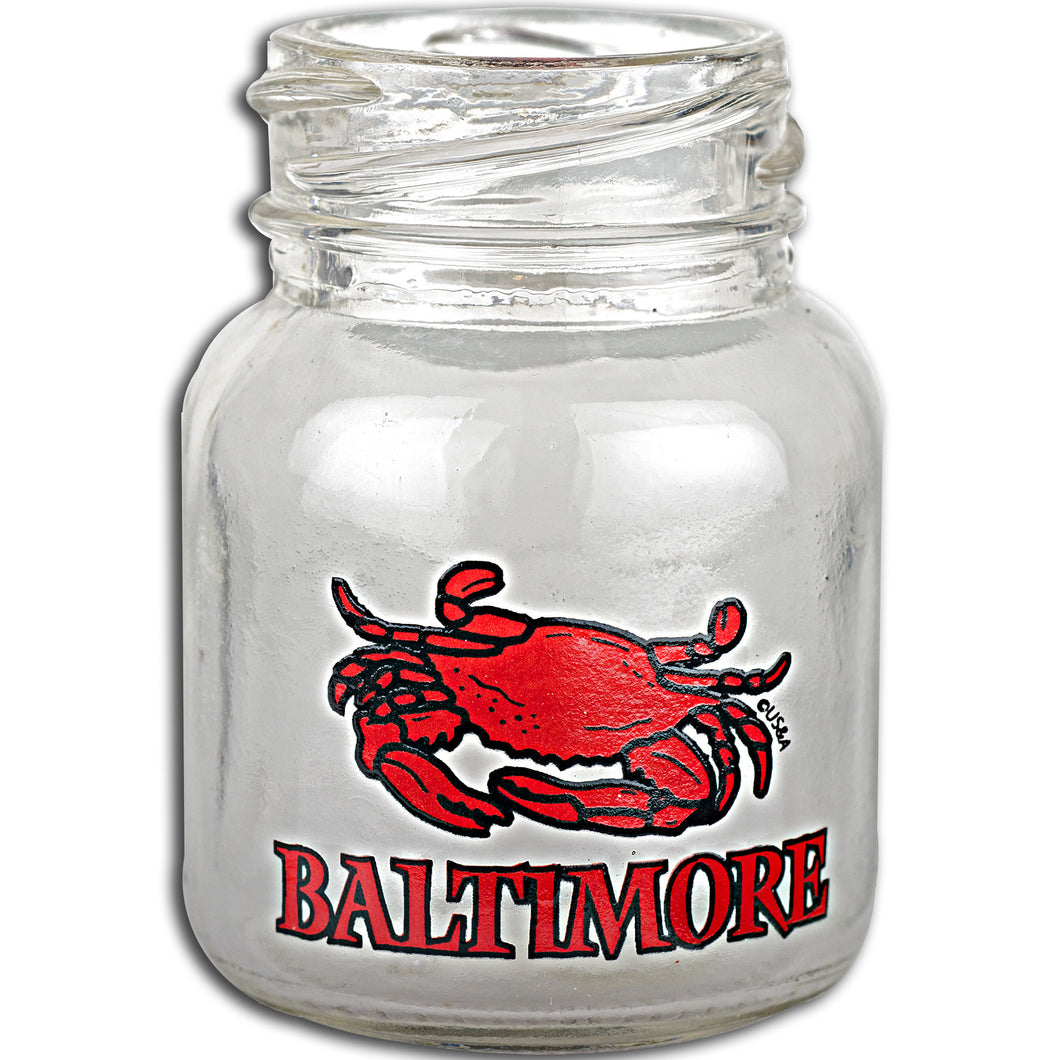 Mason Jar Shot Red Crab Baltimore